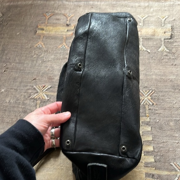 A.S. 98 black leather crossbody bag - Picture 2 of 9